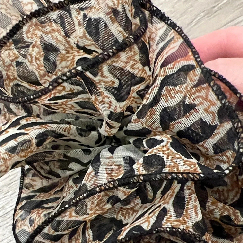 Leopard Hair Scrunchie Clip animal pattern lightweight